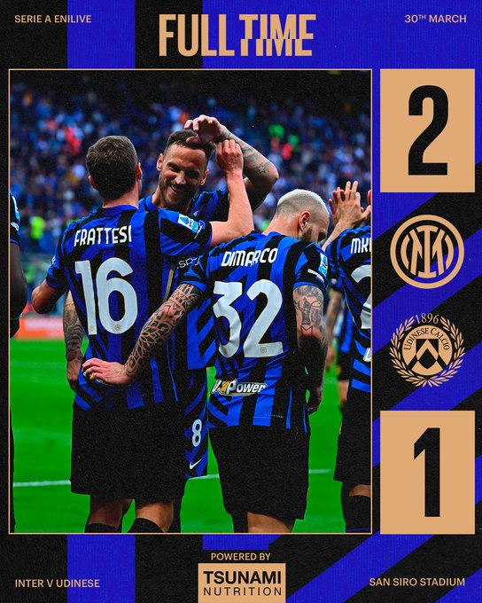 إنتر ميلان يتفوق على أودينيزي في الدوري الإيطالي 1 إنتر ميلان يتفوق على أودينيزي في الدوري الإيطالي