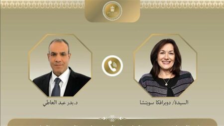 وزير الخارجية يبحث تعزيز التعاون مع مفوضة الاتحاد الأوروبي
