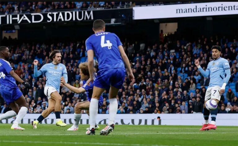 رجل مباراة مانشستر سيتي وليستر سيتي في الدوري الإنجليزي