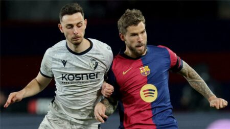 أوساسونا يتمسك بحقه ويتقدم بشكوى جديد ضد برشلونة بسبب إينيجو مارتينيز