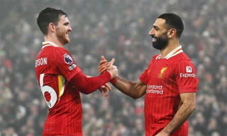 روبرتسون: محمد صلاح تميمة ليفربول والأكثر إبداعًا في موسمنا الحالي