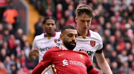 ماذا قدم محمد صلاح في مباراة ليفربول ووست هام بـ الدوري الإنجليزي؟ (فيديو)