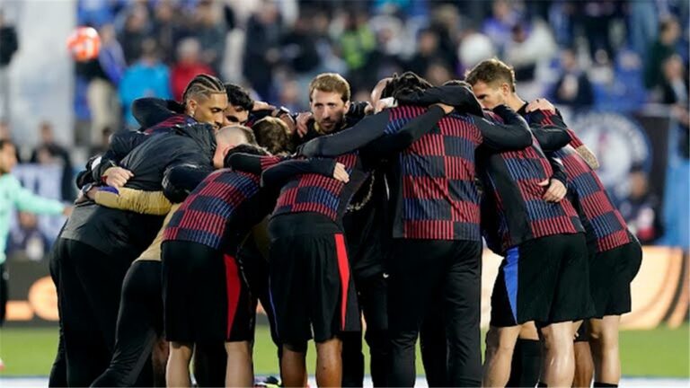 إصابة لاعب برشلونة وخروجه من مباراة ليجانيس في الدوري الإسباني
