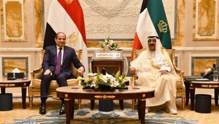 التعاون الاستثماري وأزمات غزة وسوريا والسودان تتصدران البيان المشترك المصري الكويتي