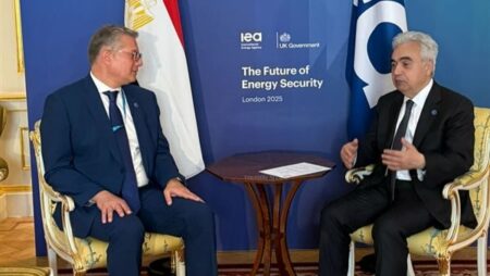 وزير البترول يبحث مع مدير وكالة الطاقة الدولية تحقيق أمن الطاقة