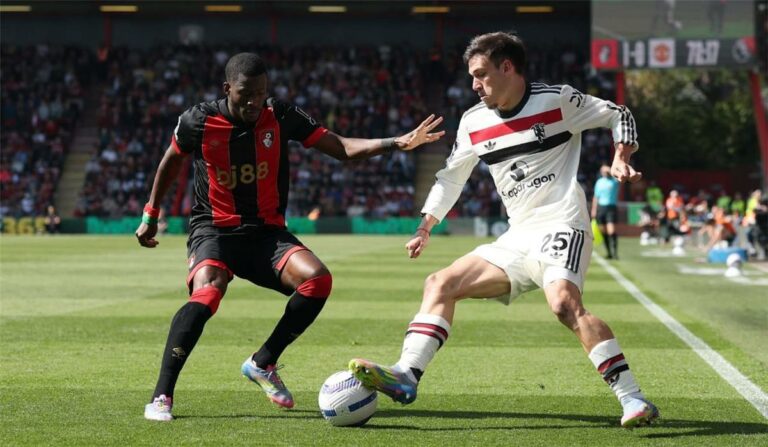 فيديو | مانشستر يونايتد يقتنص تعادلاً قاتلاً من بورنموث بـ الدوري الإنجليزي