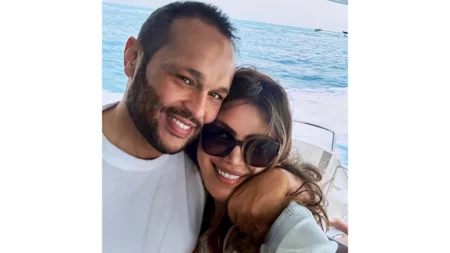"عارف أنت عين ونني".. ريهام حجاج تغازل زوجها محمد حلاوة