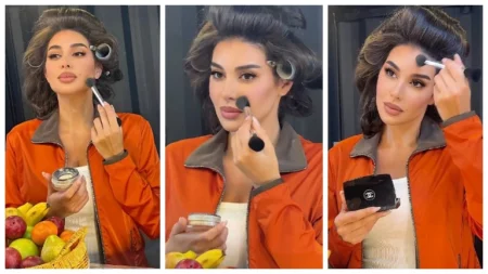 ياسمين صبري تنشر صورًا وهي تضع "المكياج".. والجمهور: "أحلى من جورجينا"