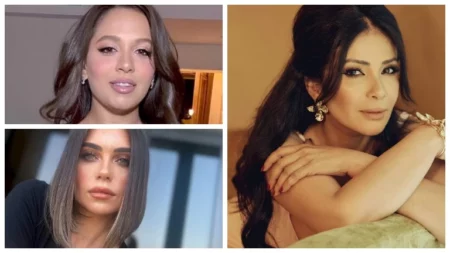 بسمة بوسيل "جريئة" وهند صبري بفستان أنيق.. 10 لقطات لنجوم الفن خلال 24 ساعة