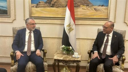وزير العمل يستقبل نظيره التركي في مطار القاهرة الدولي