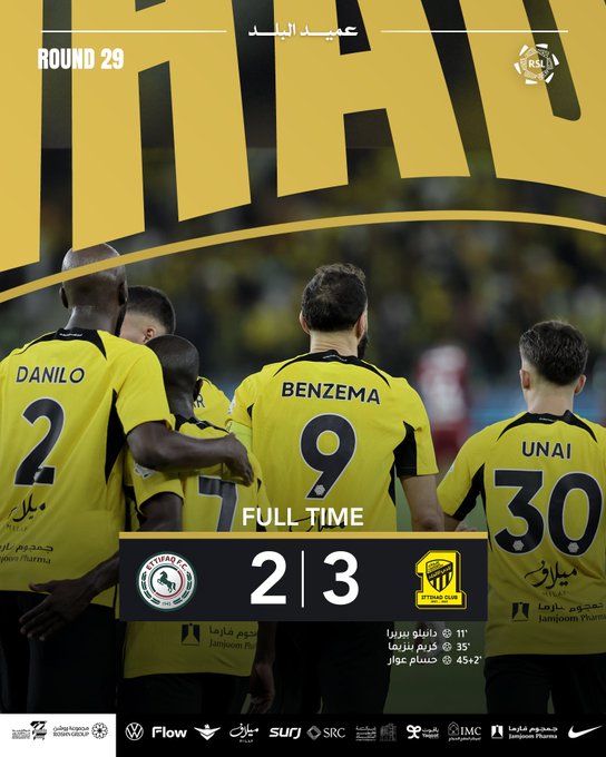 الاتحاد يتفوق على الاتفاق بثلاثية مثيرة في الدوري السعودي 1 الاتحاد يتفوق على الاتفاق بثلاثية مثيرة في الدوري السعودي
