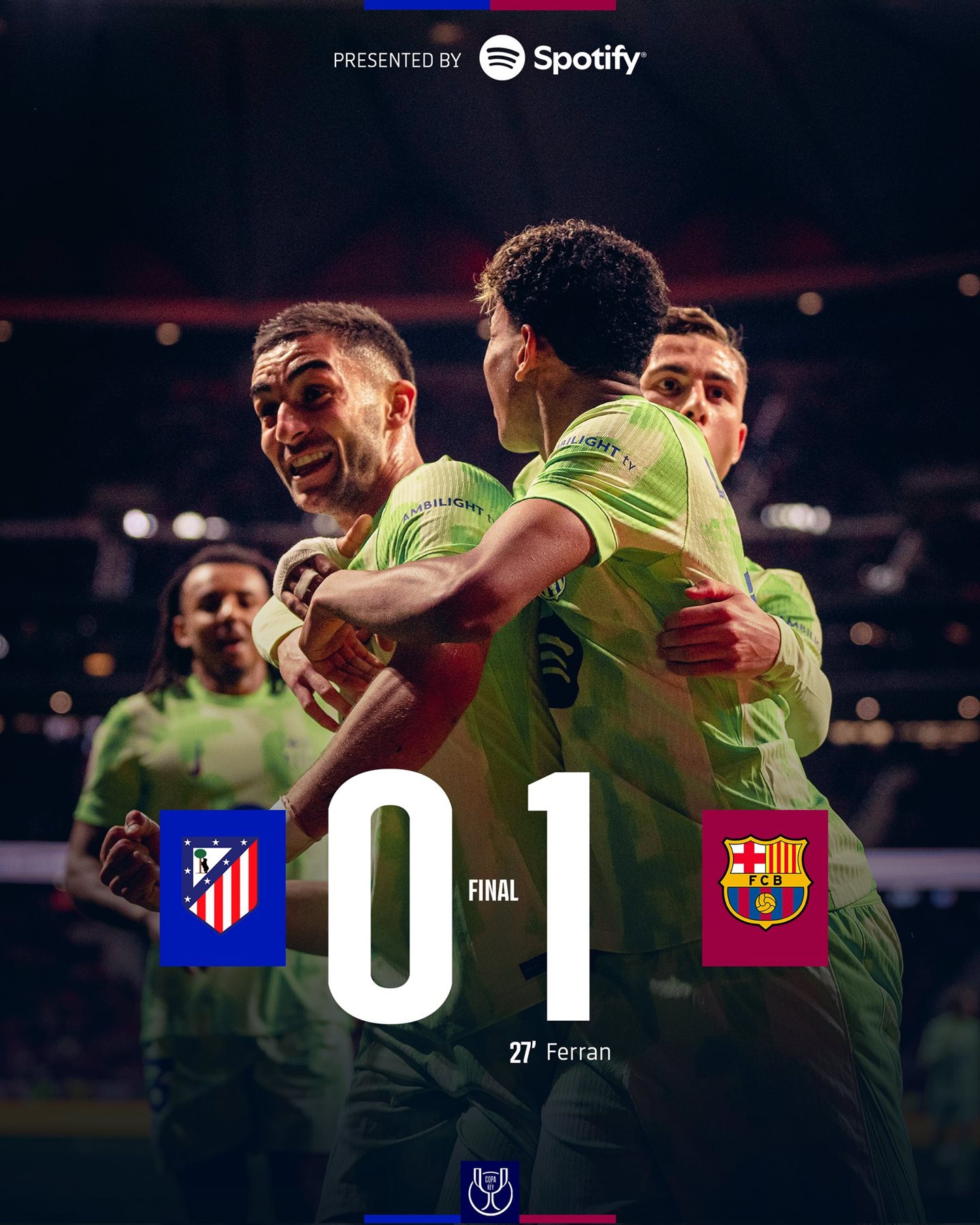 برشلونة يتأهل إلى نهائي كأس الملك بفوز مثير على أتلتيكو مدريد 1 برشلونة يتأهل إلى نهائي كأس الملك بفوز مثير على أتلتيكو مدريد