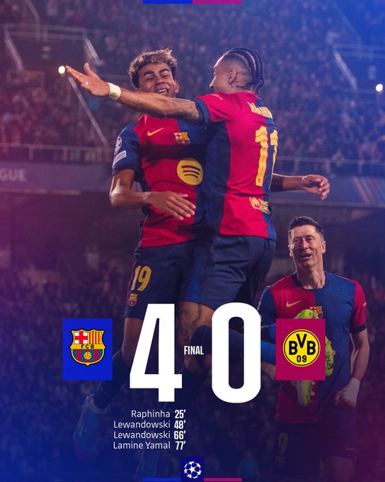 برشلونة يضع قدمًا في نصف نهائي دوري الأبطال برباعية نظيفة ضد دورتموند 1 برشلونة يضع قدمًا في نصف نهائي دوري الأبطال برباعية نظيفة ضد دورتموند
