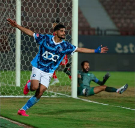 بتصويبة رائعة.. إبراهيم عادل يسجل هدف بيراميدز الأول أمام البنك الأهلي