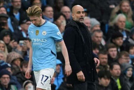 جوارديولا يصدم دي بروين قبل مباراة مانشستر سيتي وبورنموث
