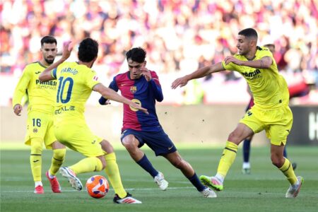 فيديو | برشلونة يخسر أمام فياريال في ليلة الاحتفال بلقب الدوري الإسباني