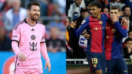 بدون تفسير.. تصرف مثير للدهشة من لامين يامال تجاه ليونيل ميسي