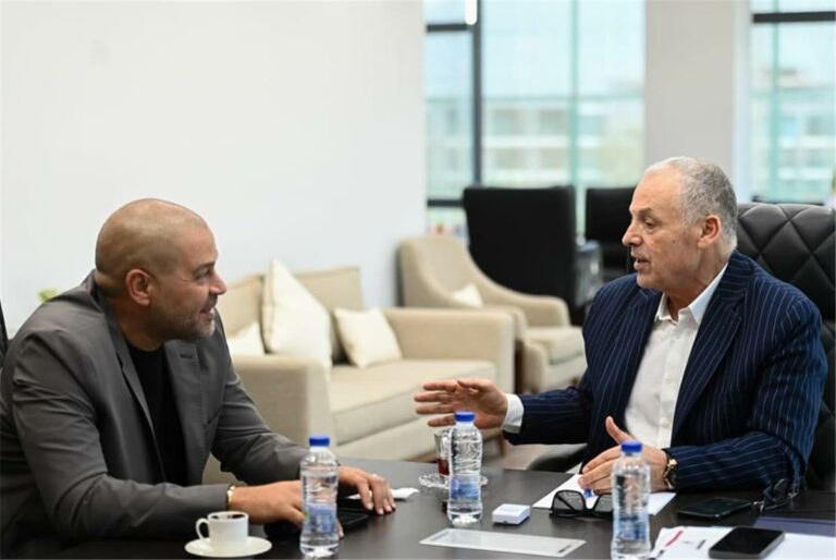 اجتماع بين هاني أبو ريدة وأحمد دياب لبحث التعاون بين الاتحاد والرابطة