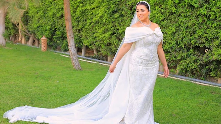 الصور الأولى للفنانة نهى صالح بفستان الزفاف الصور الأولى للفنانة نهى صالح بفستان الزفاف