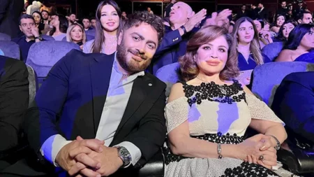 بعد العرض الخاص.. إلهام شاهين توجه رسالة لـ تامر حسني بطل فيلم "ريستارت"