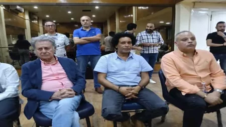 بالصور- تامر عبد المنعم وسليم سحاب في كواليس احتفالية 30 يونيو