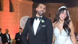 بالصور.. بكاء ماجد المصري في حفل زفاف ابنته ماهيتاب