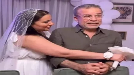 أول تعليق من زوج أسماء شريف منير بعد زواجهما