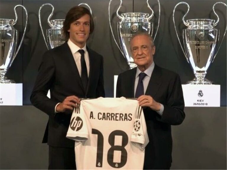 بيريز من مؤتمر تقديم كاريراس: لقد حققت حلمك.. وعبرت الحدود من أجل ريال مدريد