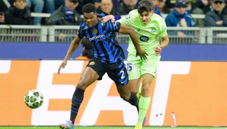 إنتر ميلان يوضح حقيقة مفاوضات برشلونة لضم دومفريس إنتر ميلان يوضح حقيقة مفاوضات برشلونة لضم دومفريس