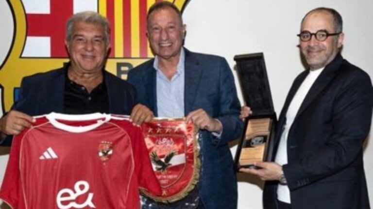 سبورت: تأثير دولي هائل.. لابورتا خطط لشيء ما خلال اجتماعه مع وفد الأهلي