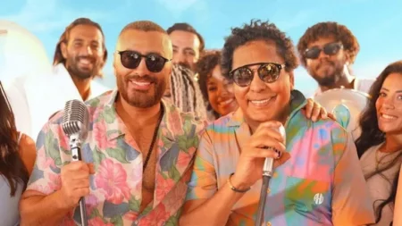 منير وتامر حسني يحتفلون بطرح "الذوق العالي" بحضور بنات محمد رحيم