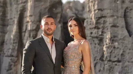 ابن إيلي صعب وعروسته بإطلالة ساحرة في اليوم الثالث من حفل زفافهما