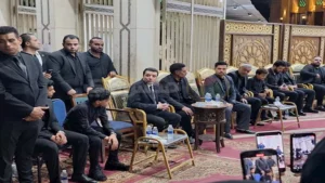 بالصور.. سعد الصغير يقدم واجب العزاء في وفاة المطرب أحمد عامر
