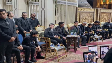 بالصور.. سعد الصغير يقدم واجب العزاء في وفاة المطرب أحمد عامر