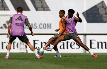 قبل ظهوره الأول.. صفقة ريال مدريد الجديدة تثير إعجاب ألونسو في التدريبات قبل ظهوره الأول.. صفقة ريال مدريد الجديدة تثير إعجاب ألونسو في التدريبات