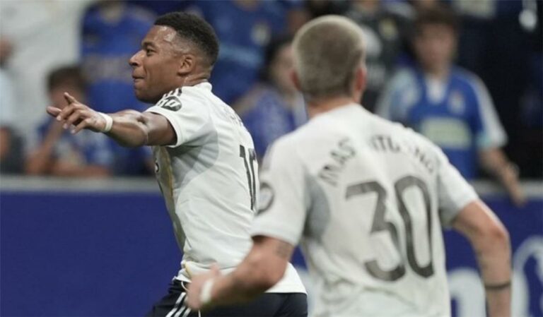 فيديو | مبابي يسجل هدف ريال مدريد الأول أمام ريال أوفييدو