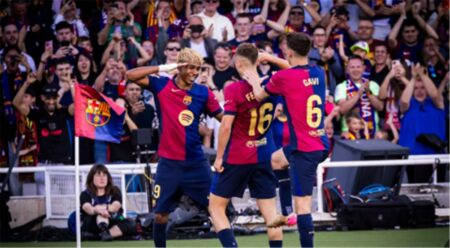 لاعب برشلونة يغيب عن مباراة رايو فاليكانو في الدوري الإسباني