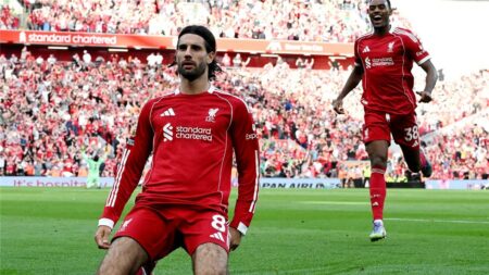 فيديو | تسديدة مُذهلة.. دومينيك سوبوسلاي يسجل هدف ليفربول الأول ضد آرسنال