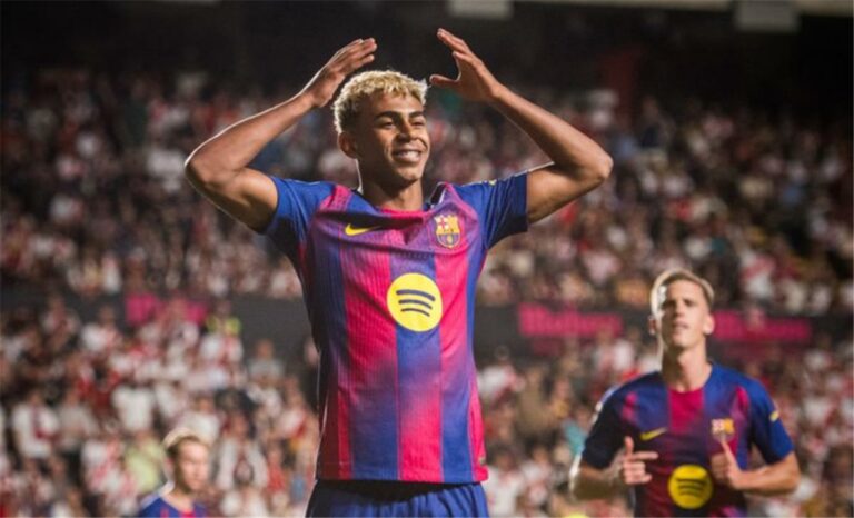 ترتيب هدافي الدوري الإسباني بعد هدف لامين يامال في مباراة برشلونة ورايو فاليكانو