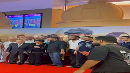 عمرو يوسف ودينا الشربيني.. نجوم فيلم "درويش" يحتفلون بالعرض الخاص