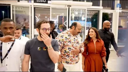 بالفيديو.. دنيا سمير غانم تحتفل بالعرض الخاص لفيلم "روكي الغلابة" في السعودية