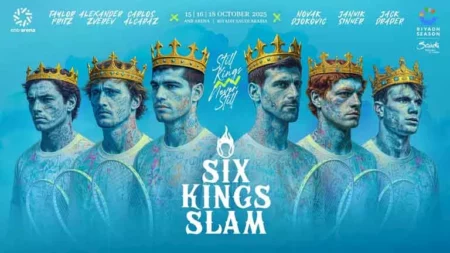 تركي آل الشيخ يروج لبطولة "Six Kings Slam" ضمن موسم الرياض تركي آل الشيخ يروج لبطولة "Six Kings Slam" ضمن موسم الرياض