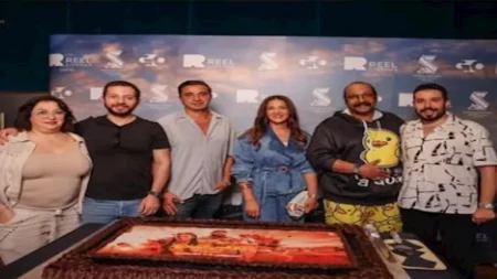 بالصور- دنيا سمير غانم تحتفل بعرض فيلم "روكي الغلابة" في دبي