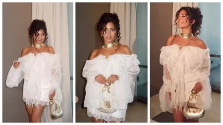 بفستان قصير وجرئ.. مايان السيد تخطف الأنظار من أحدث ظهور