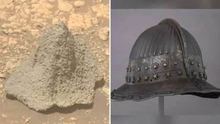 صخرة على شكل "خوذة" تكشف أسرارا جديدة عن سطح المريخ "صور"