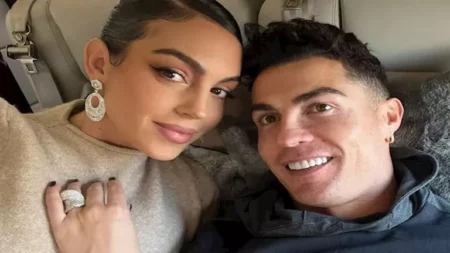 جورجينا بإطلالة ساحرة رفقة كريستيانو رونالدو