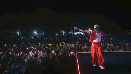 بعد وقوع حادث مأساوي.. محمد رمضان ينشر صورًا من الحفل الغنائي