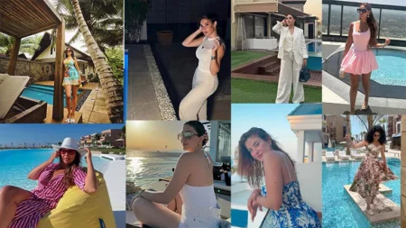 20 صورة لنجمات الفن على البحر وحمام السباحة في صيف 2025