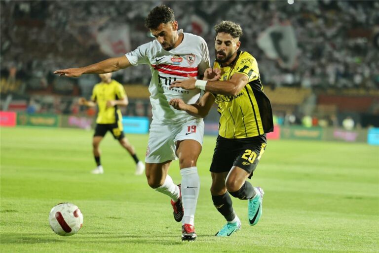 رجل مباراة الزمالك ووادي دجلة في الدوري المصري
