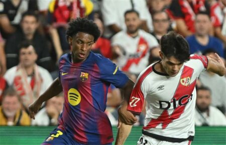 فيديو | فران بيريز يسجل هدف تعادل رايو فاليكانو أمام برشلونة